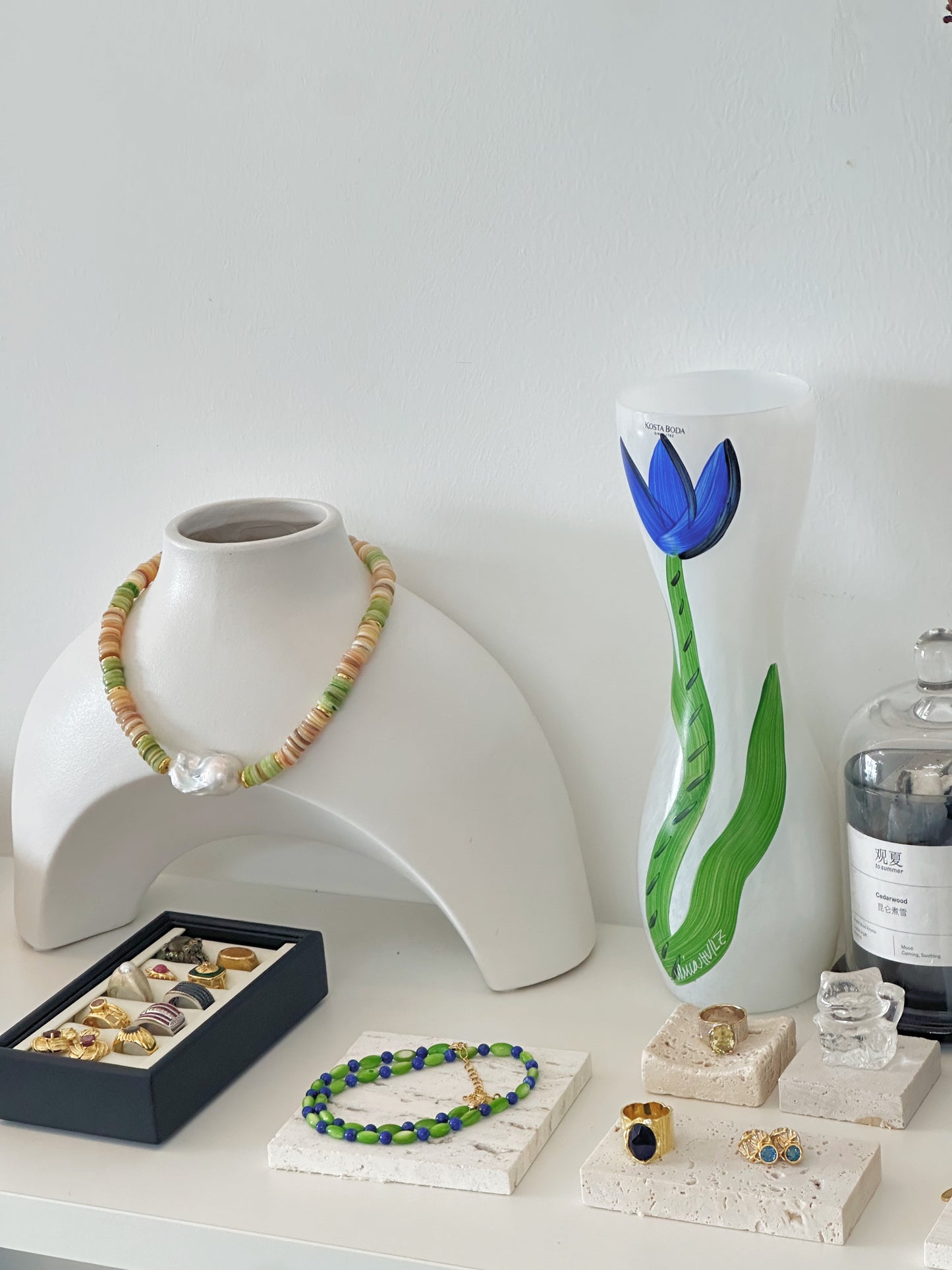 iLMondo|Handmade Lapis Lazuli and Shell Necklace