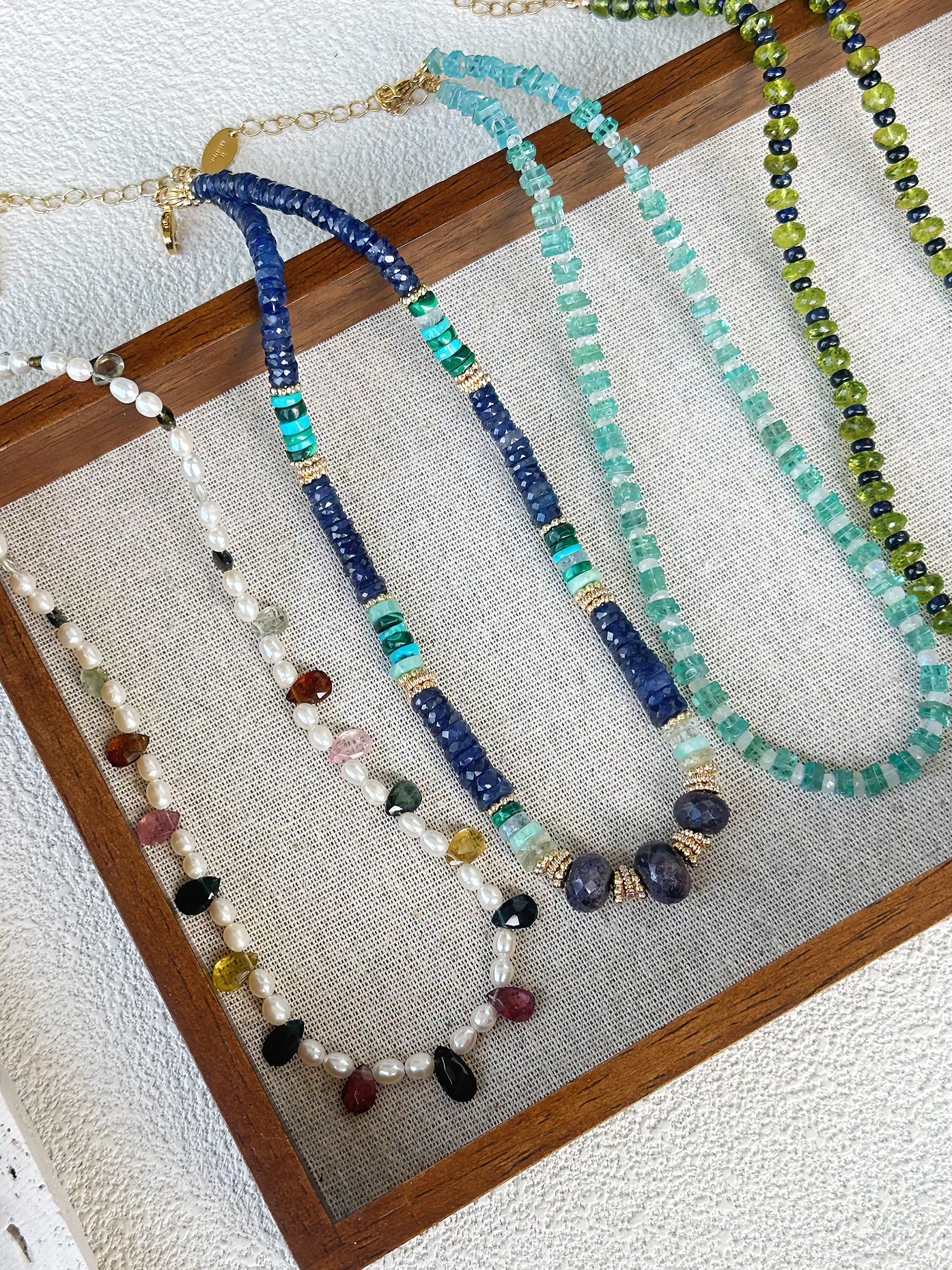 ILMONDO|Handmade Pearl and Tourmaline Necklace