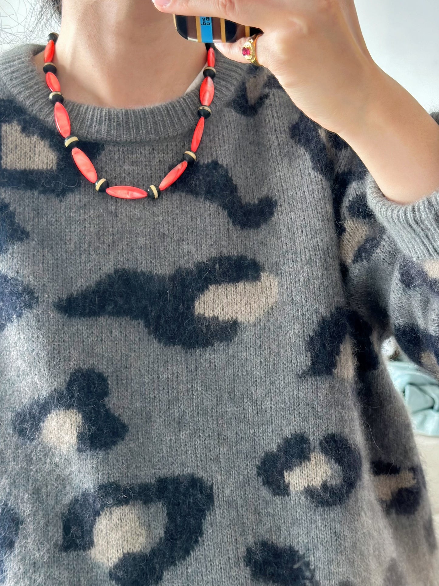 iLMondo|Handmade Tibetan Shell Agate Necklace