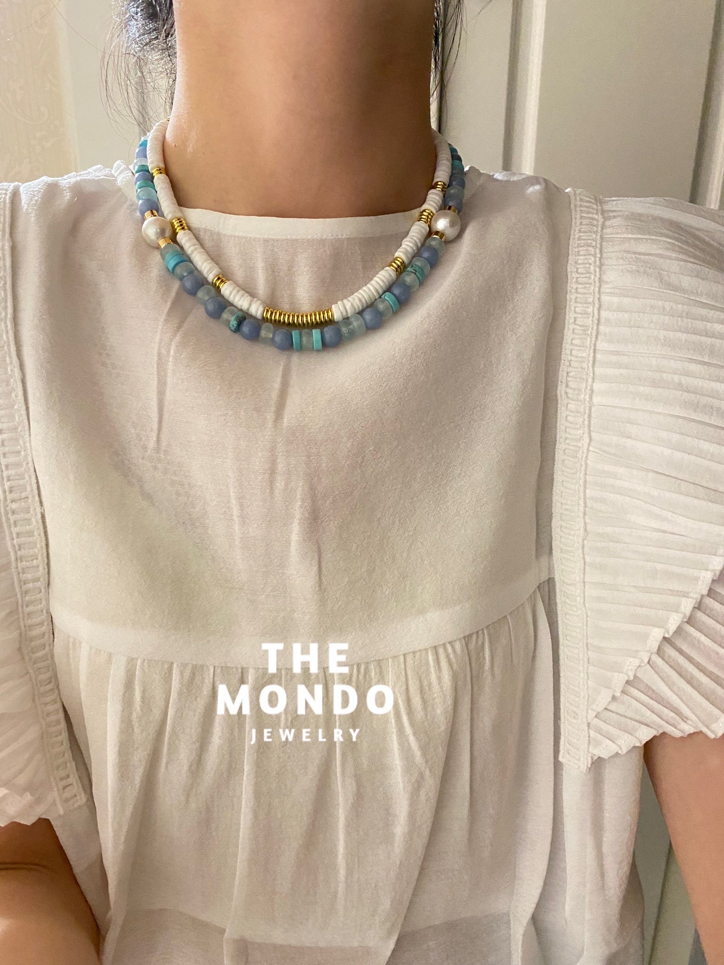 iLMondo|Handmade Peruvian Stone Pearl Necklace