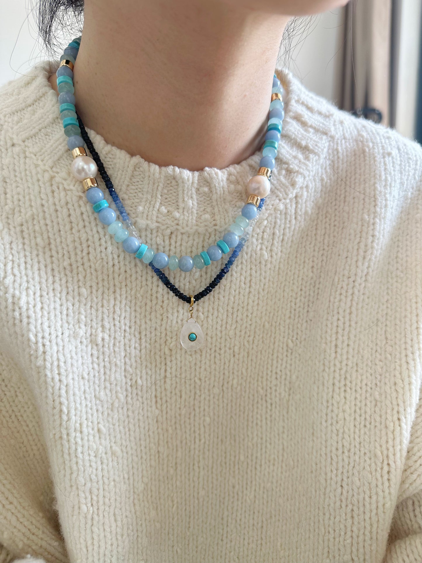 iLMondo|Handmade Peruvian Stone Pearl Necklace
