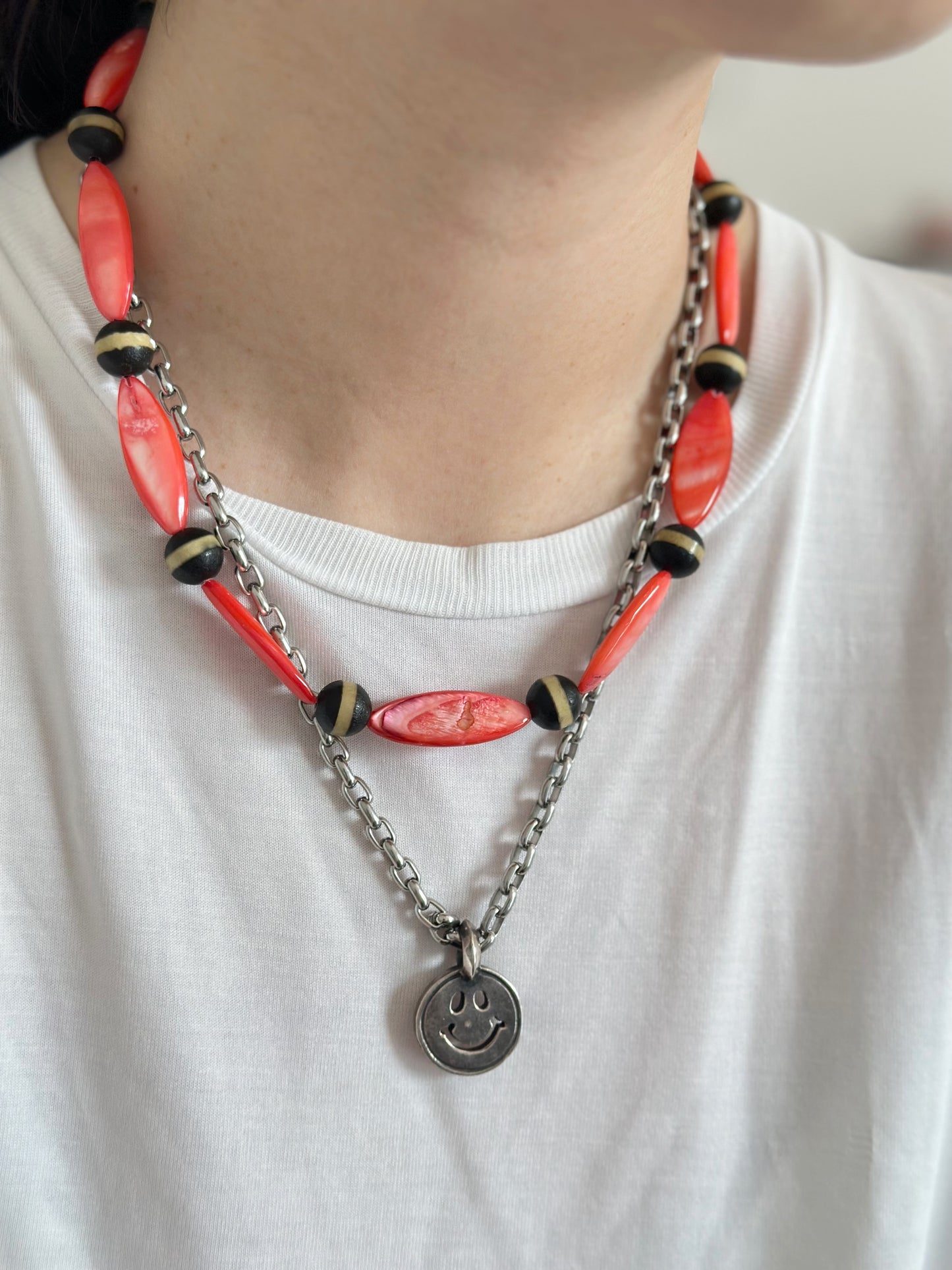 iLMondo|Handmade Tibetan Shell Agate Necklace