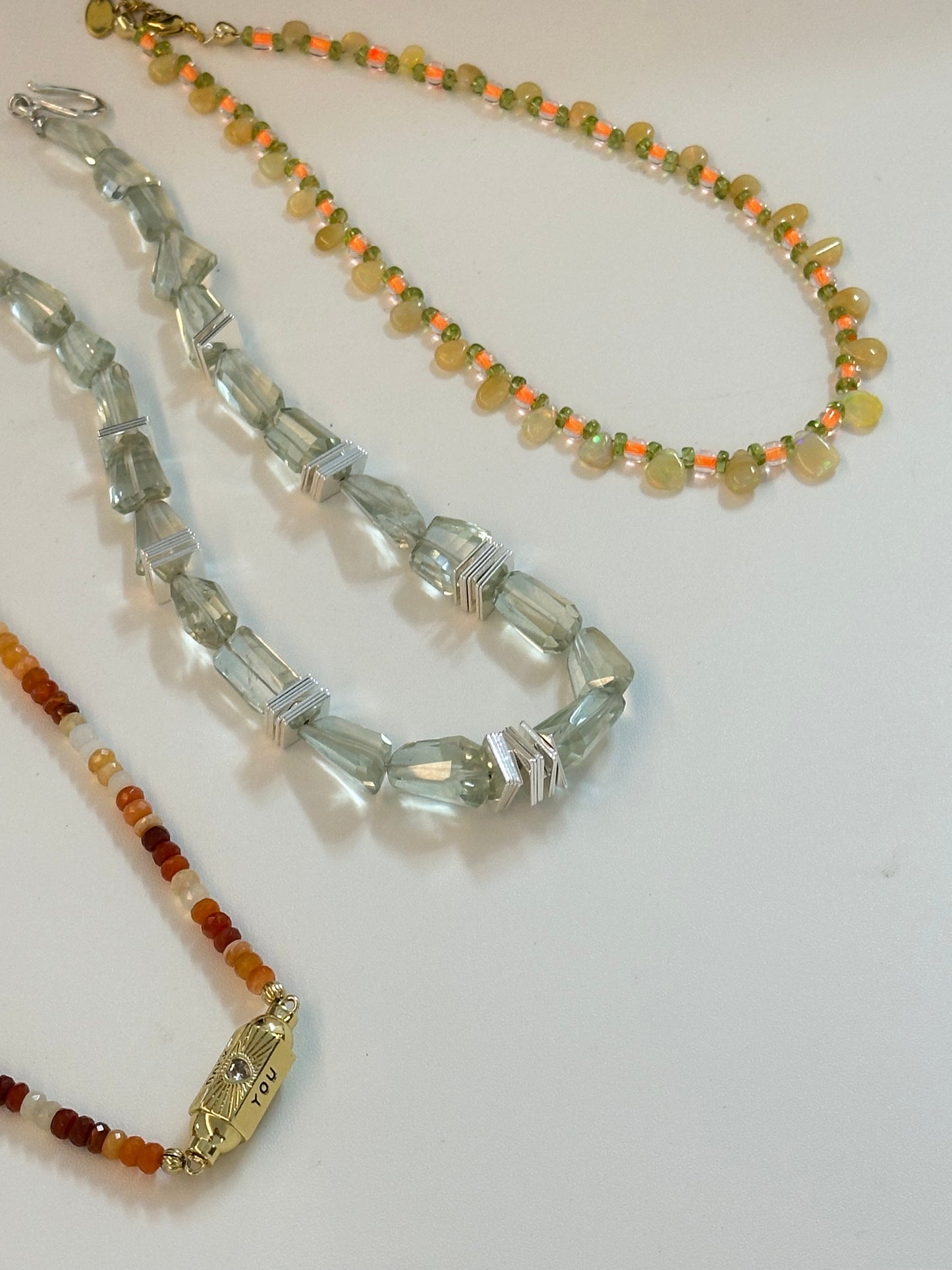ILMONDO|Handmade Green Crystal Necklace