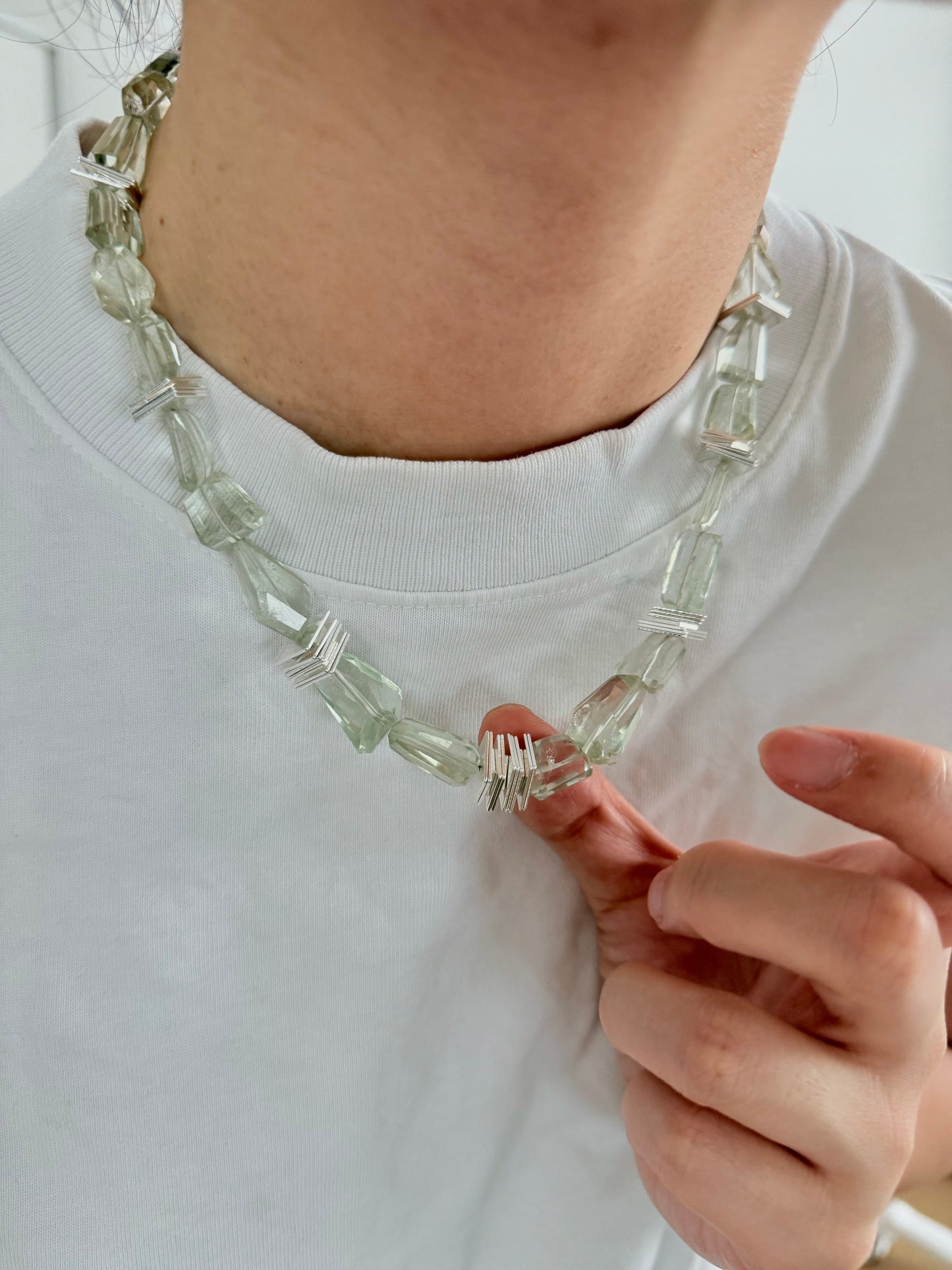 ILMONDO|Handmade Green Crystal Necklace