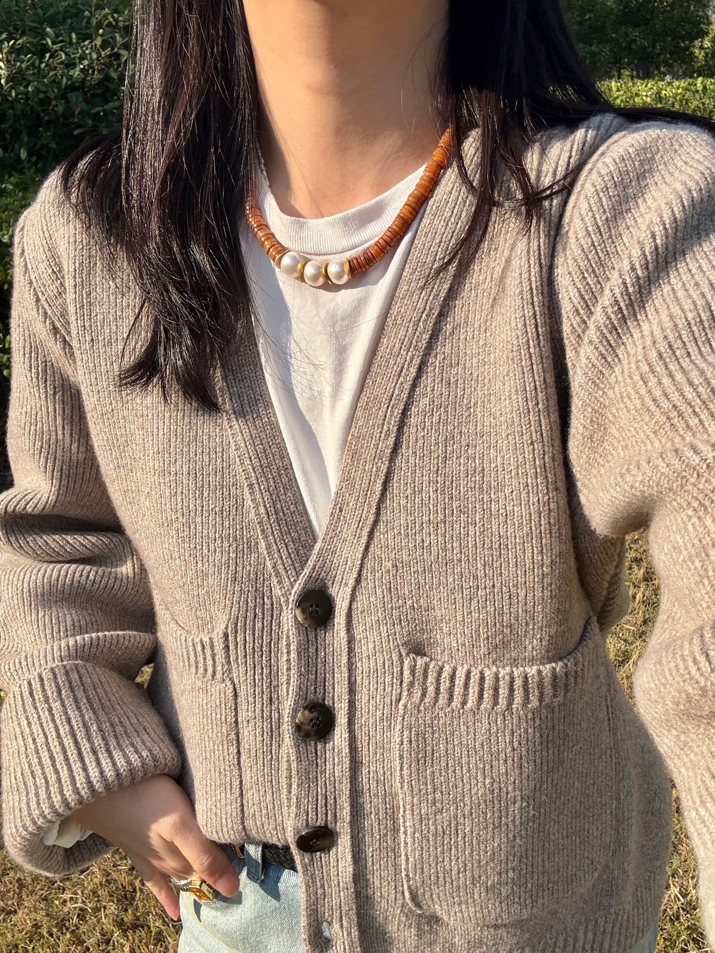 iLMondo|Handmade peals and shells necklace