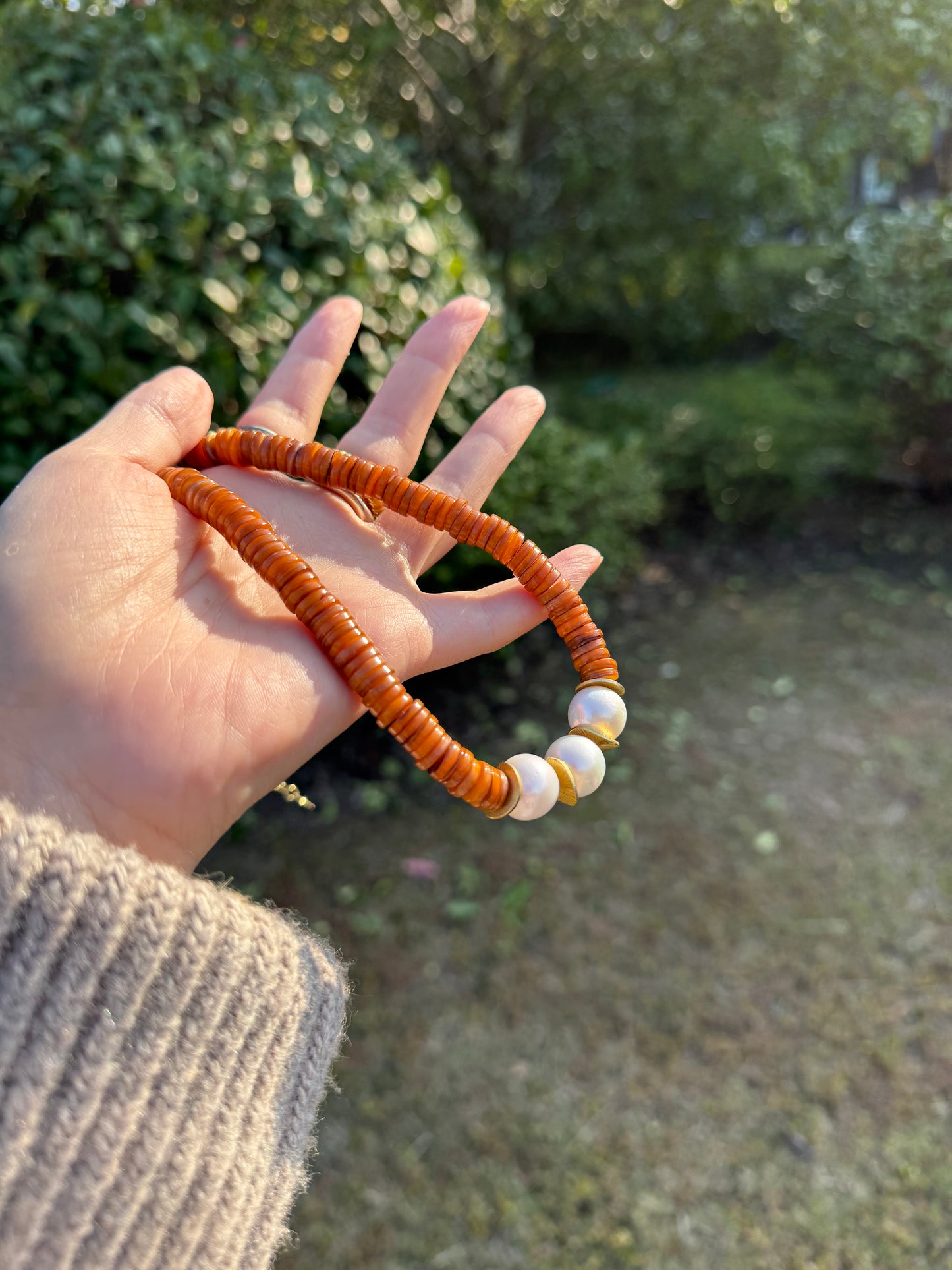 iLMondo|Handmade peals and shells necklace