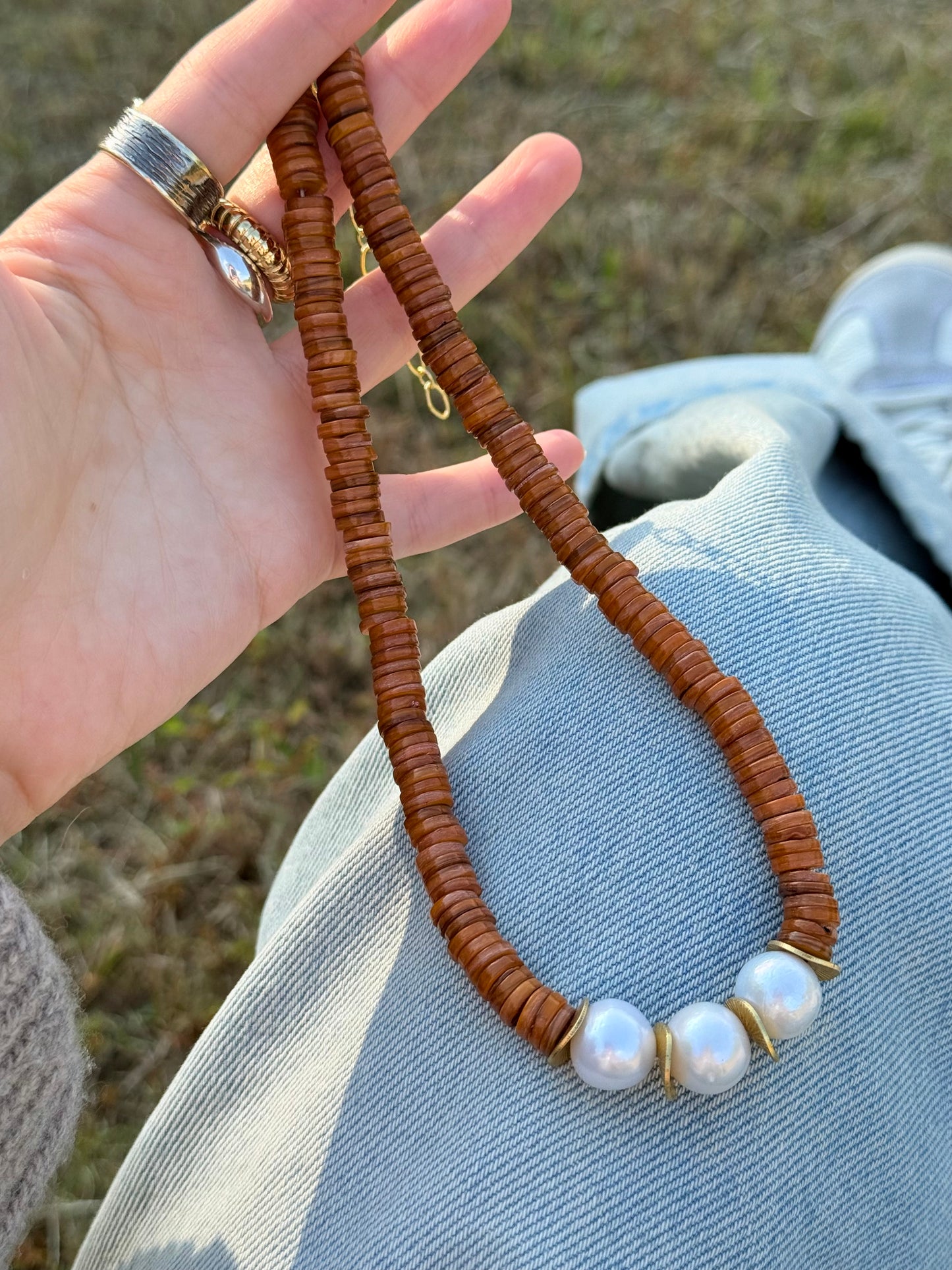 iLMondo|Handmade peals and shells necklace