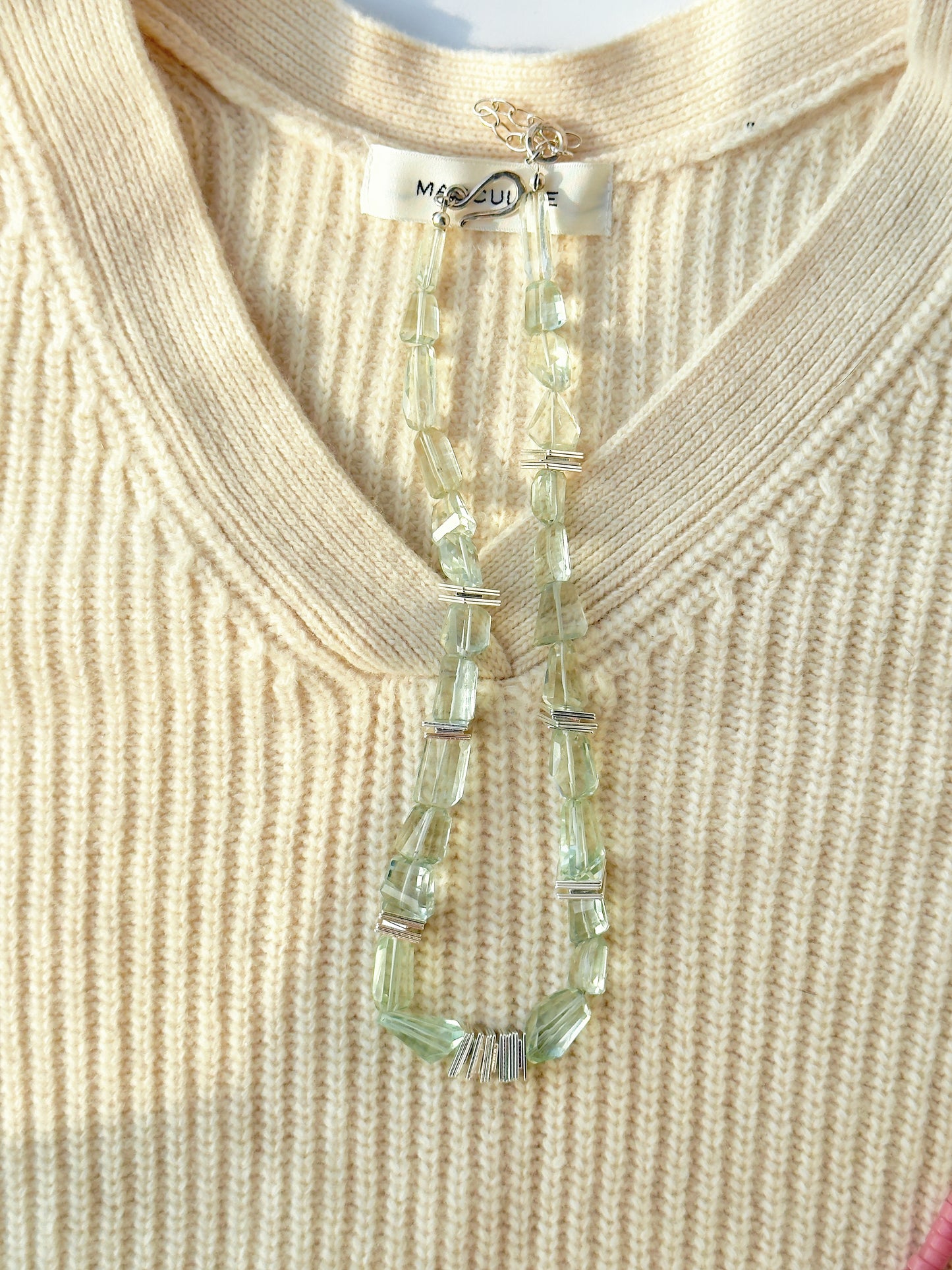 ILMONDO|Handmade Green Crystal Necklace