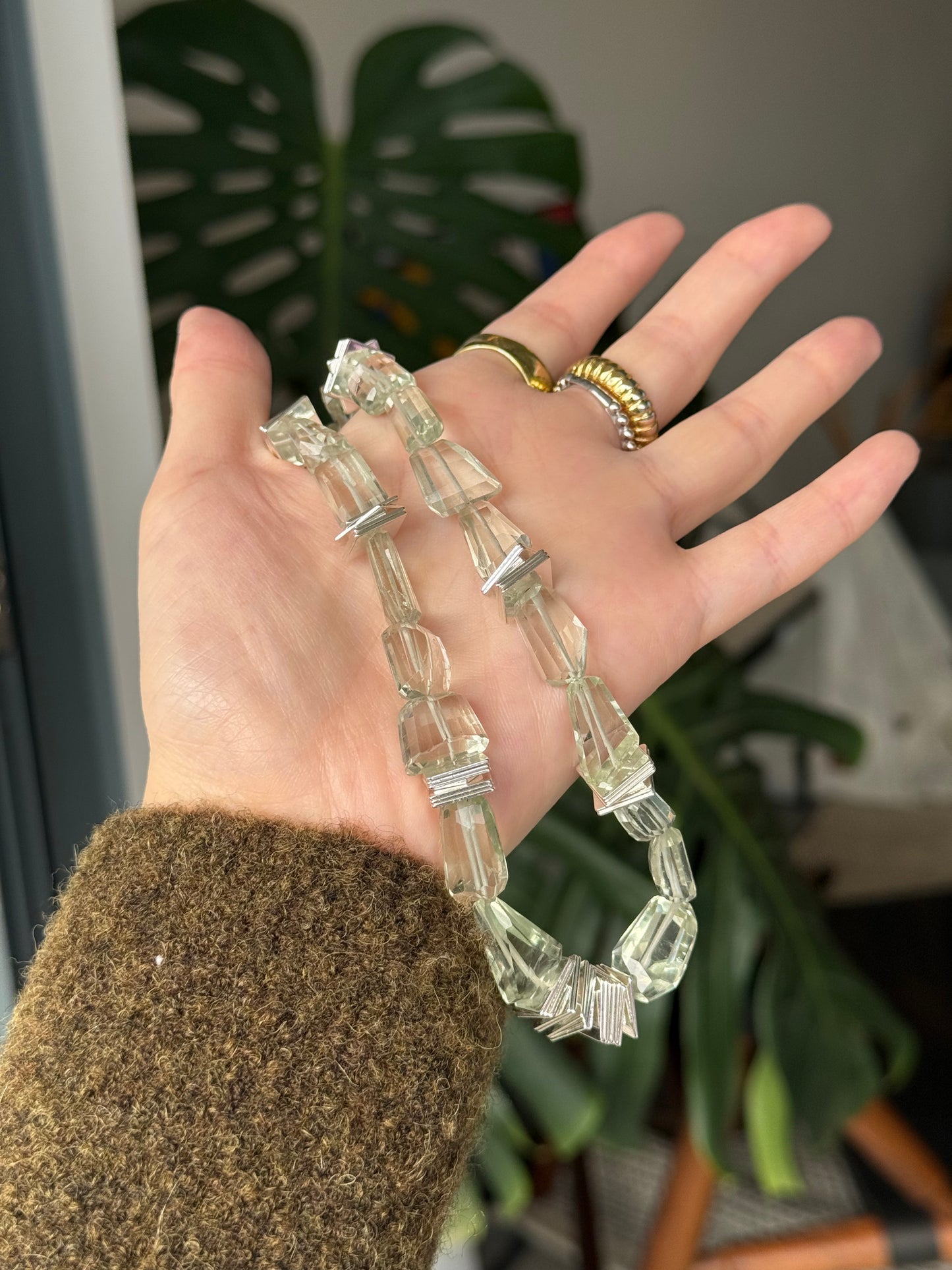 ILMONDO|Handmade Green Crystal Necklace